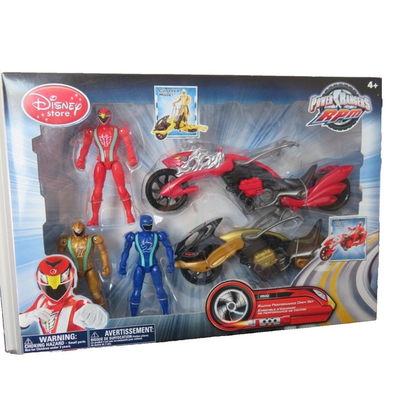 Disney Store Power Rangers RPM Chopper Battle Mode Racing‎ Performance Crew Set - Picture 7 of 7